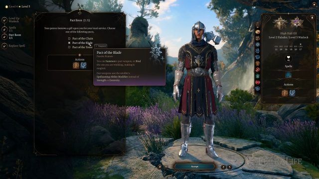 Baldur&rsquo;s Gate 3 - Pact of the Blade Pact Boon