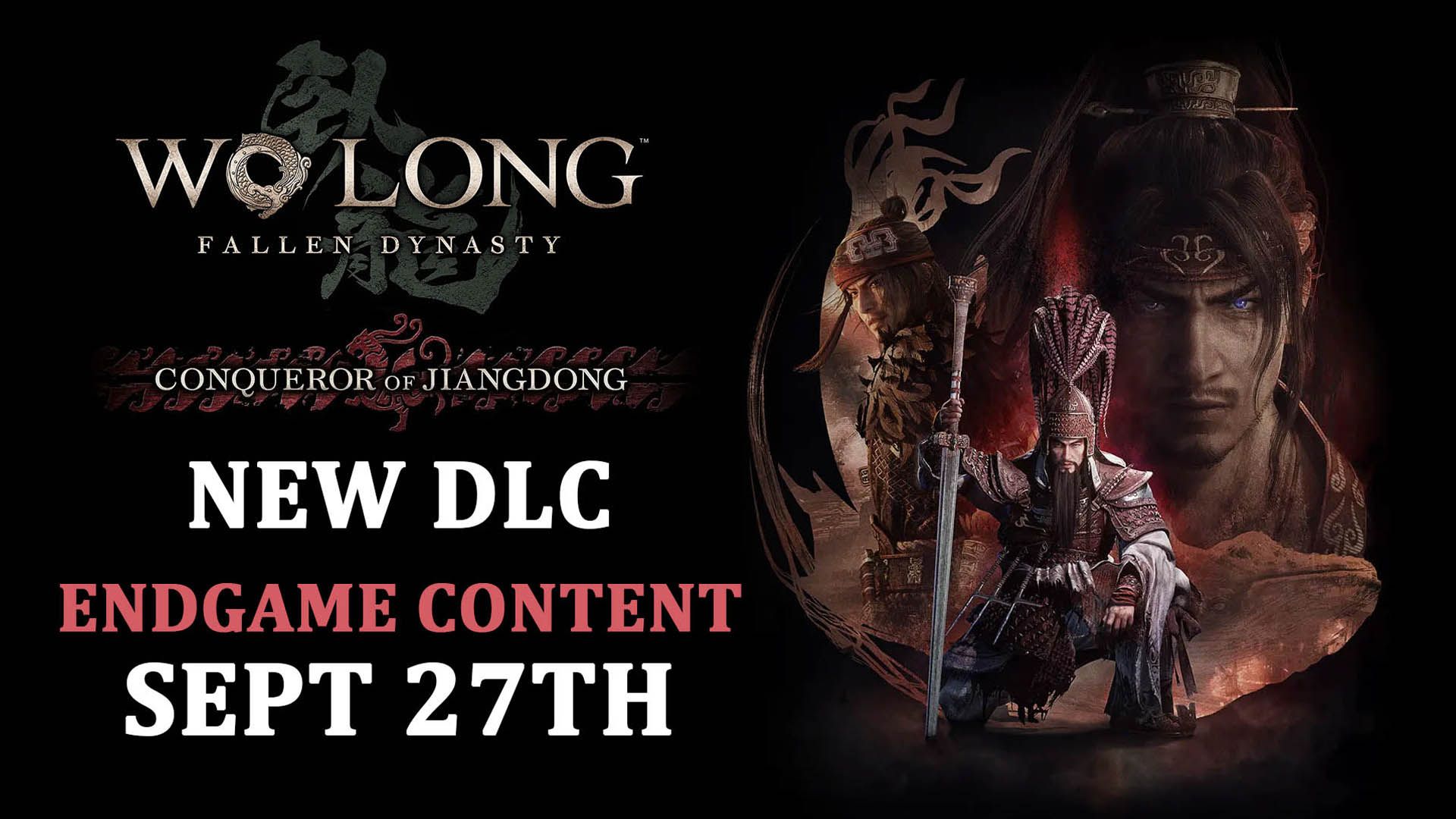 Wo Long Fallen Dynasty Conqueror of Jiangdong DLC releases September 27th