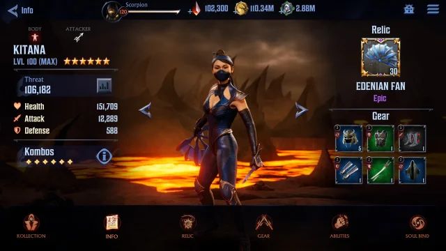 Mortal Kombat: Onslaught mobile screenshot