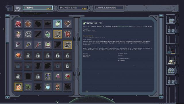 Risk of Rain Returns - Items to Collect and Select