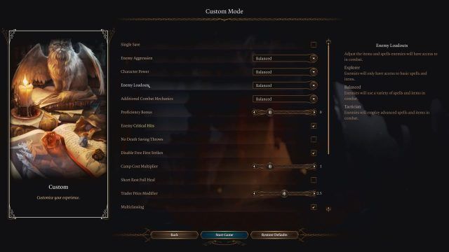 Baldur&rsquo;s Gate 3 - Customize Your Challenge