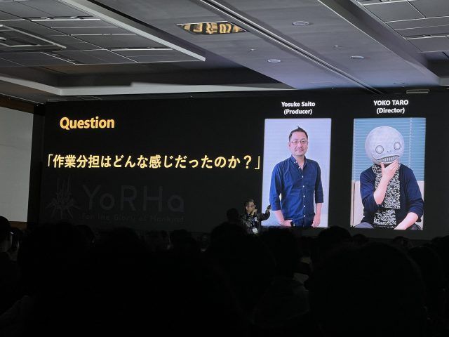 Director Yoko Taro and Producer Yosuke Saito share details about NieR Automata and the future of the NieR series - Image via 4gamer.net at G-Star 2023