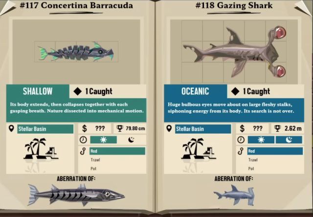 Dave the Diver- Dredge DLC - Aberrated Fish - Encyclopedia
