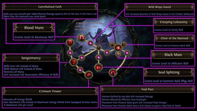 Path of Exile - Warlock Infographic