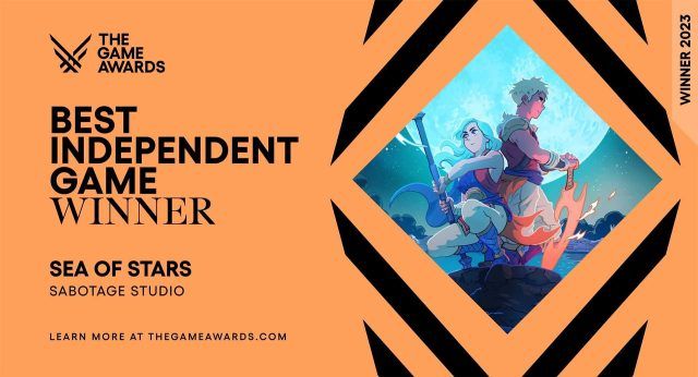 Sea of Stars won best indie at The Game Awards 2023