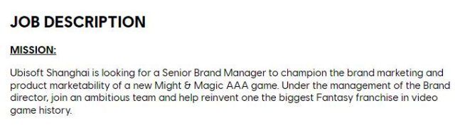 Rumour: Might &amp; Magic Fates Open World AAA Being Developed by Ubisoft Shanghai