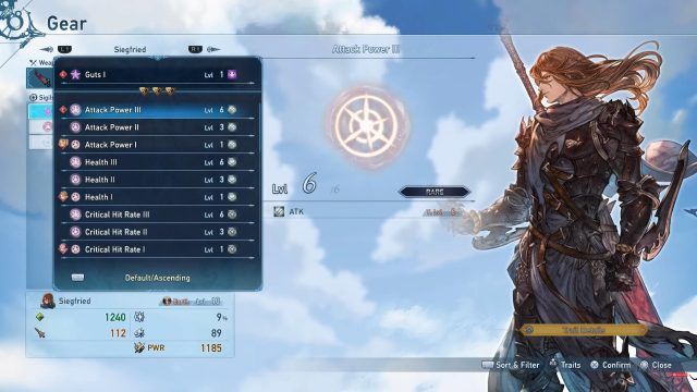 Granblue Fantasy Relink Sigils