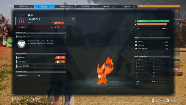 Palworld - Foxparks - Huggy Fire