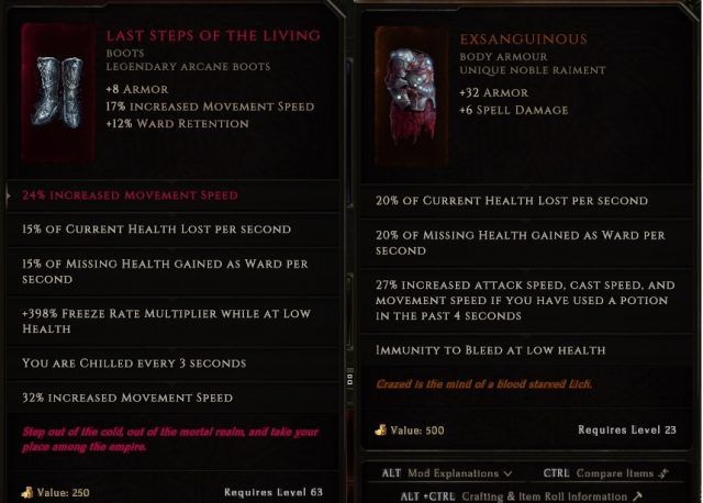 Item Bases &amp; Uniques