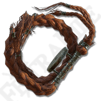 The Giant&rsquo;s Red Braid scales primarily with Strength, Dexterity, and Faith.