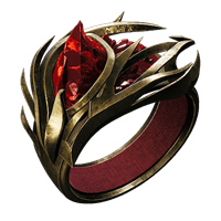Red Ring Of Death is a powerful ring that duplicates status effects applied to a target.