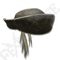 Aristocrat Hat is part of an incomplete set dropped by Soldier Nobles, and is a lightweight leather hat worn by the undead Soldier Nobles found wandering the roads across the Lands Between.