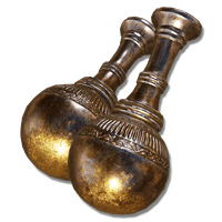 The Firespark Perfume Bottle scales exclusively with Dexterity and is a good Weapon for high Fire Damage and pure DEX Builds.