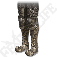 Bull-Goat Greaves are part of the Bull-Goat Set, and and is a leg piece armor that is wrapped in a thick horn for protection