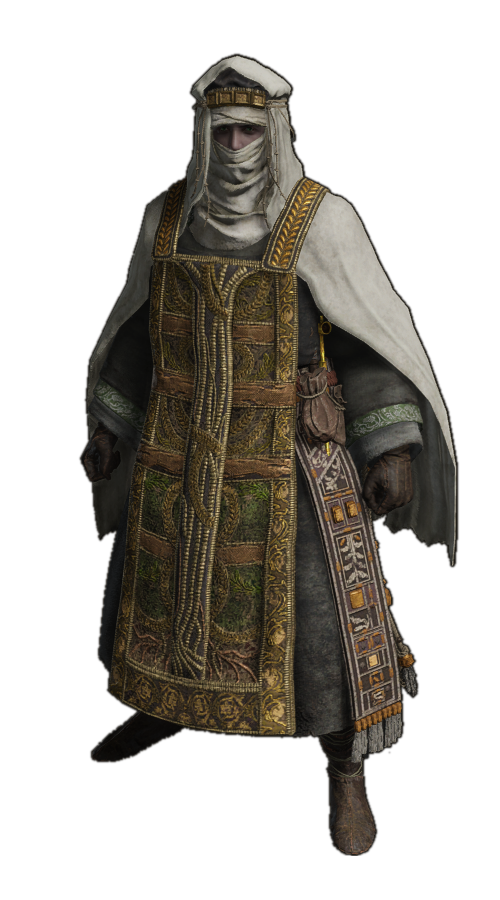 The Perfumer Set is worn by the Perfumer enemies found throughout Leyndell, Royal Capital.