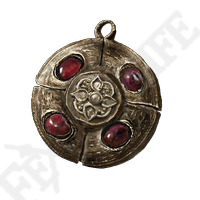 Crimson Amber Medallion raises maximum HP by 6/7/8/10%