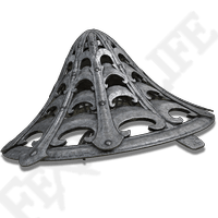 Iron Kasa protect the player&rsquo;s head by applying various defensive properties, it also changes the appearance as well when it is equipped