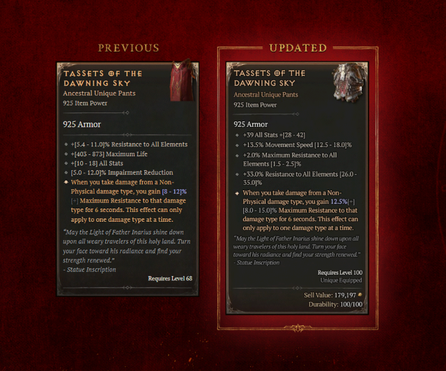 Diablo IV Season 5   Patch 1.5.0 Overview