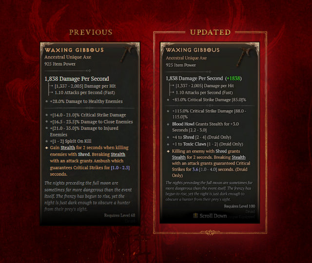 Diablo IV Season 5   Patch 1.5.0 Overview