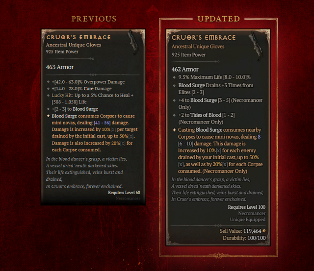 Diablo IV Season 5   Patch 1.5.0 Overview