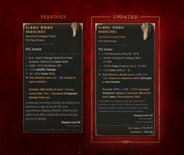 Diablo IV Season 5   Patch 1.5.0 Overview