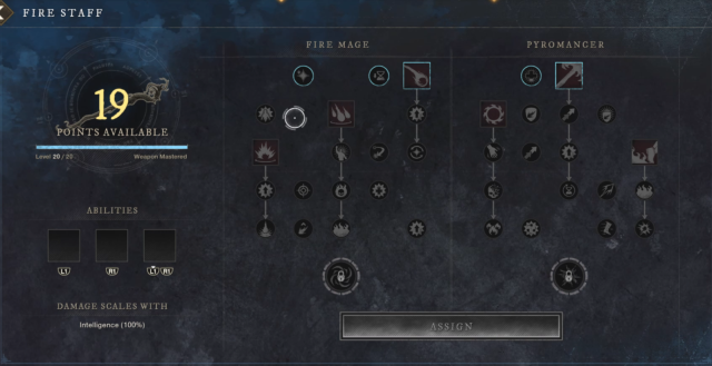 New World Fire Staff Build 2024 - Skill Tree