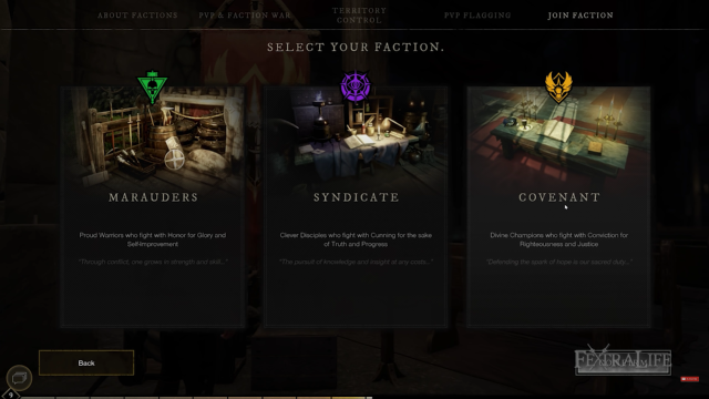 New World Aeternum   How To Join a Faction