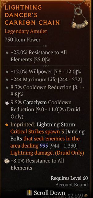 Diablo 4 Lightning Druid Leveling Build Season 6 – Endless Cataclysm