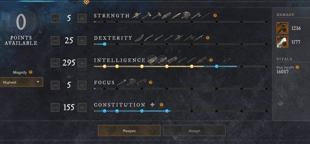 New World Fire Staff and Ice Gauntlet Build - Stats