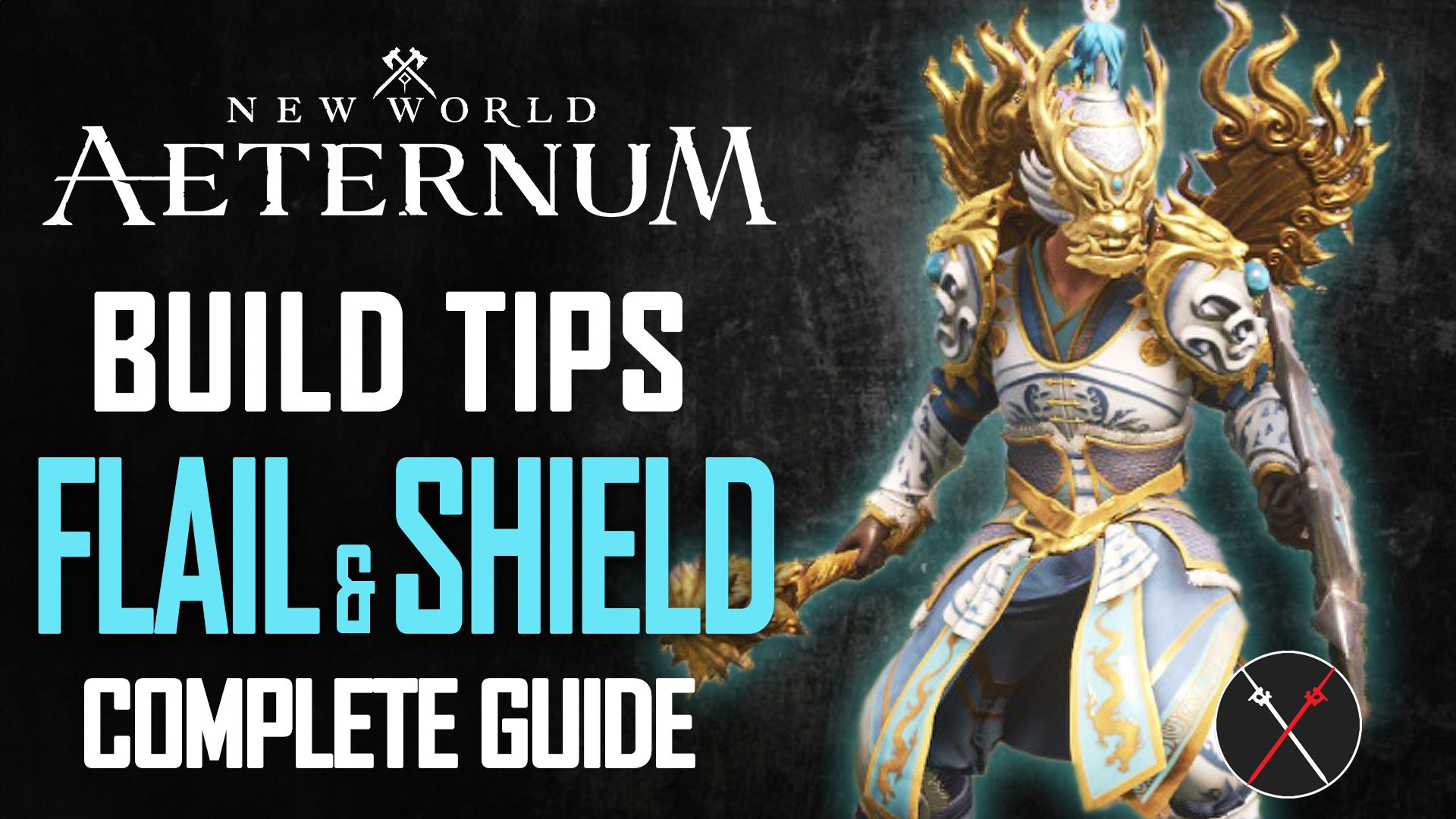 new world aeternum flail and shield build guide tips best farming early game pvp endgame