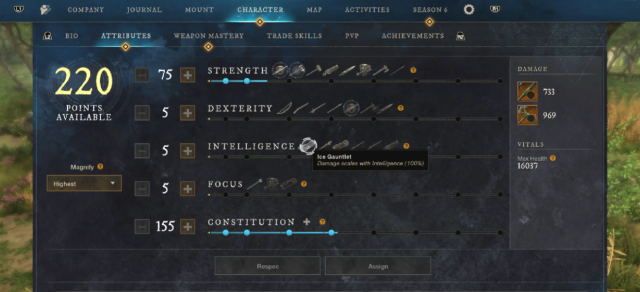 New World Ice Gauntlet Build 2024 - Stats
