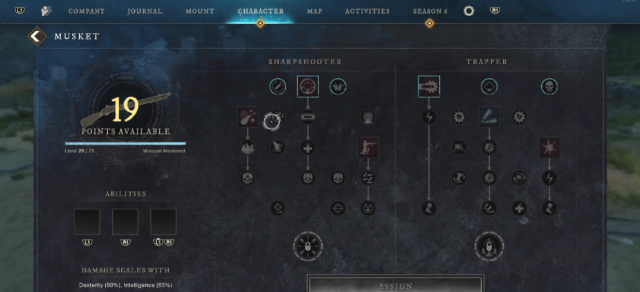 New World Musket Build 2024 - Skill Trees