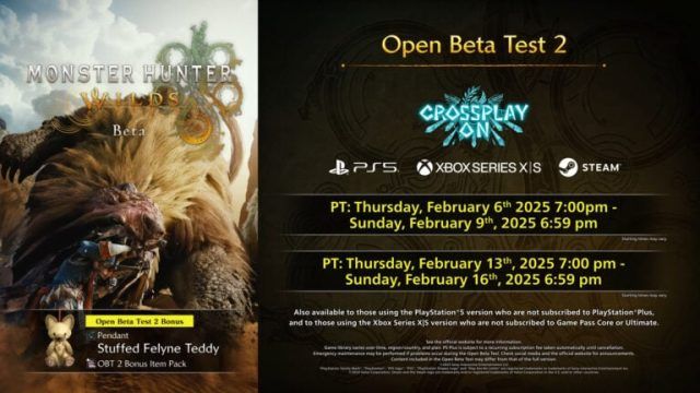 Second Open Beta Announced for Monster Hunter Wilds