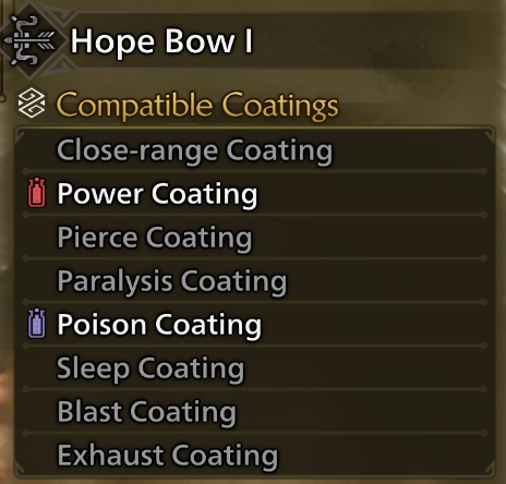 Monster Hunter Wilds Bow Guide - Bow Coatings
