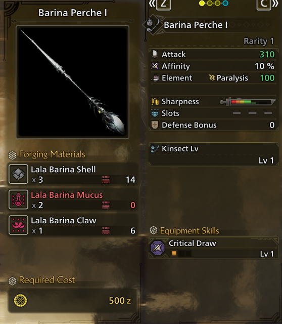 Monster Hunter Wilds Dual Blades Build - Barina Perche I