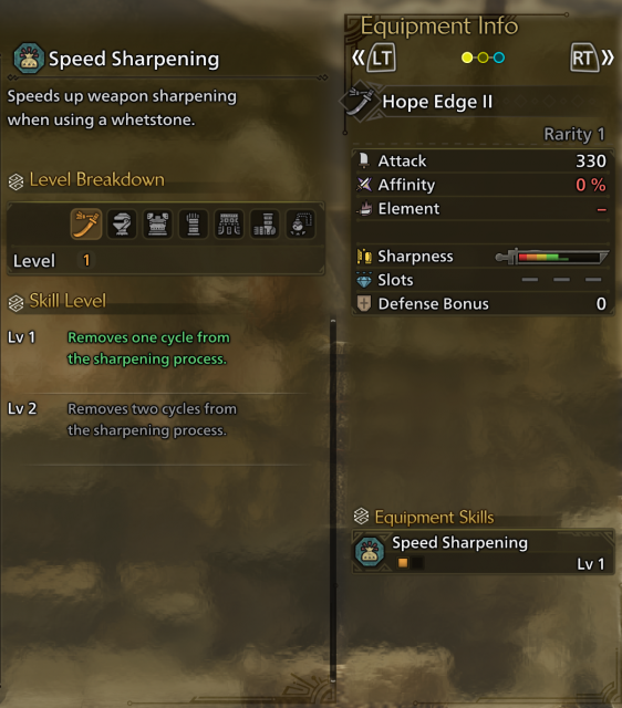 Monster Hunter Wilds Long Sword Build - Speed Sharpening
