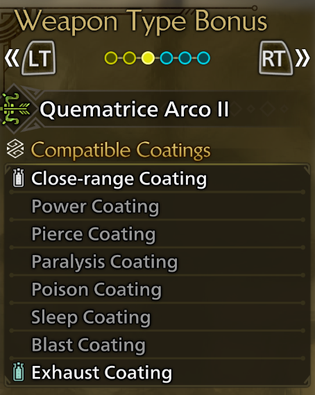 Monster Hunter Wilds Bow Build - Coatings