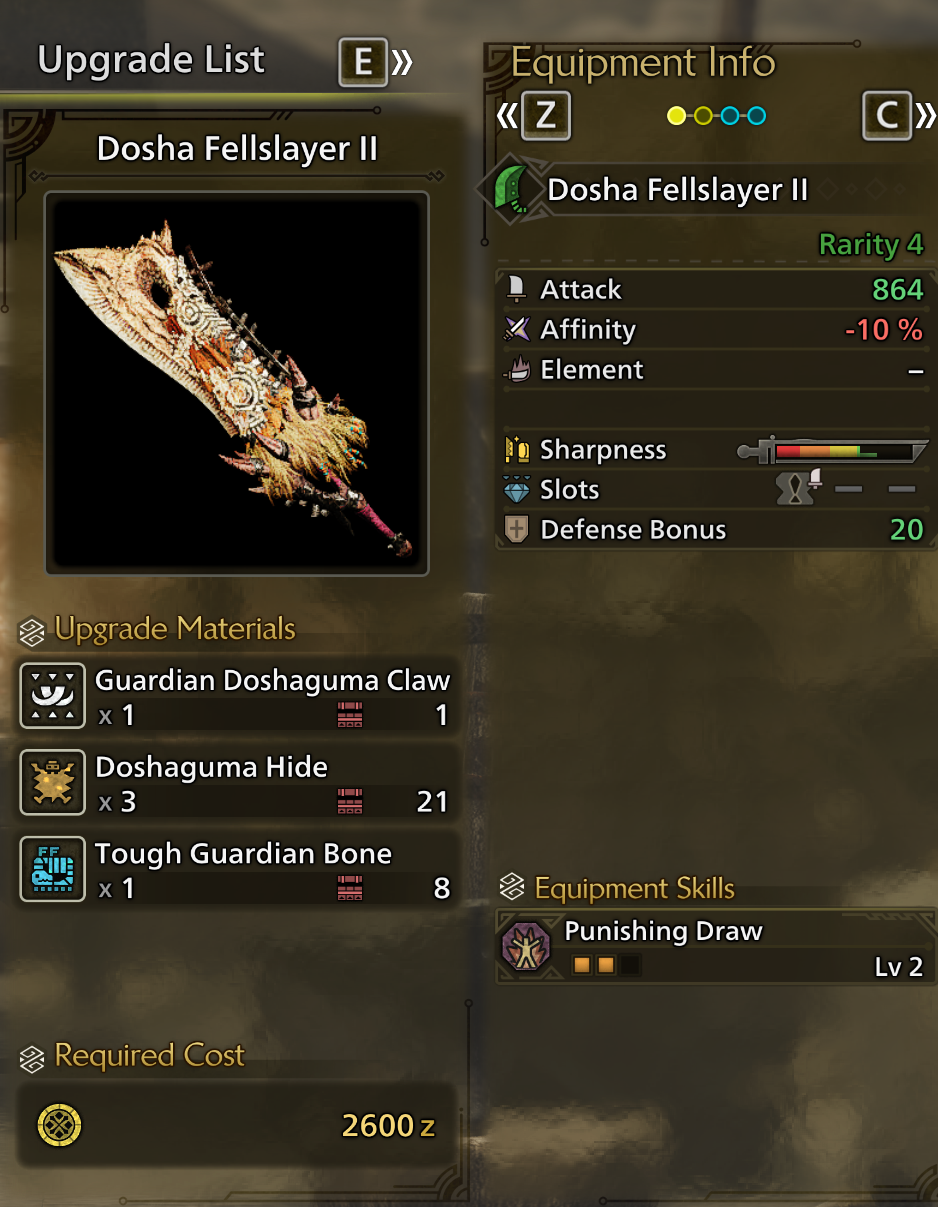 Monster Hunter Wilds Great Sword Build - Dosha Fellslayer II