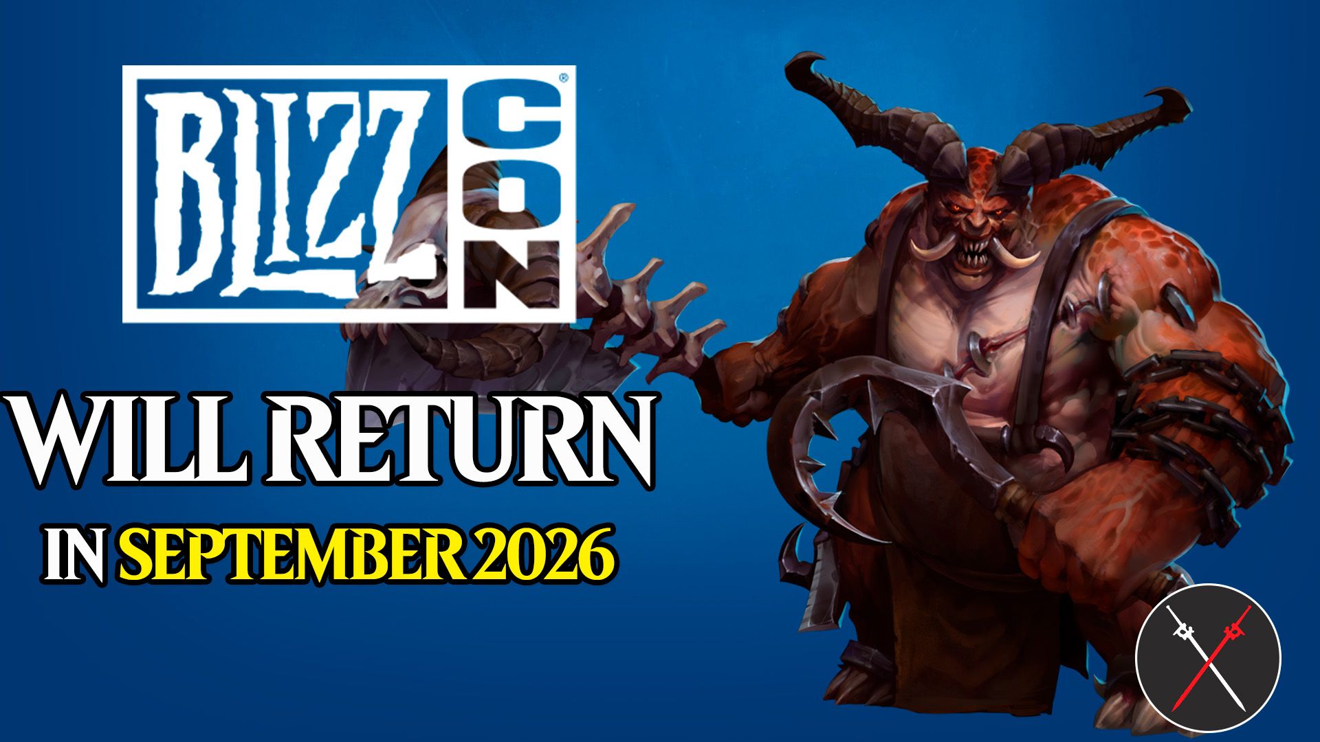 blizzcon will return in september 2026