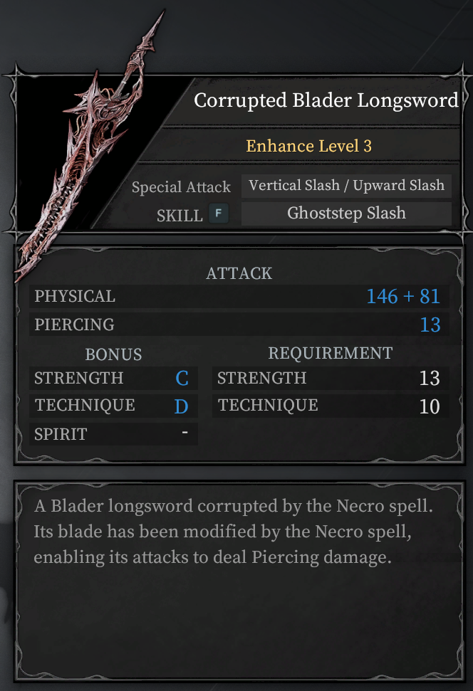 A.I limit Longsword Build Guide