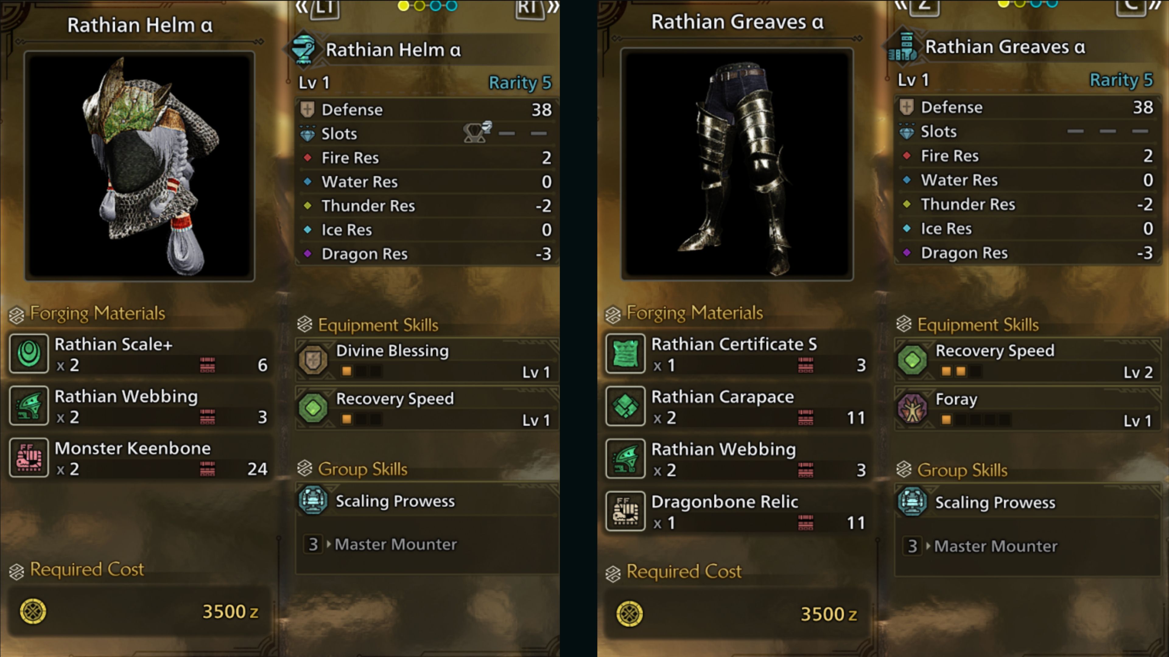 _Rathian Set In Game Screenshot 1