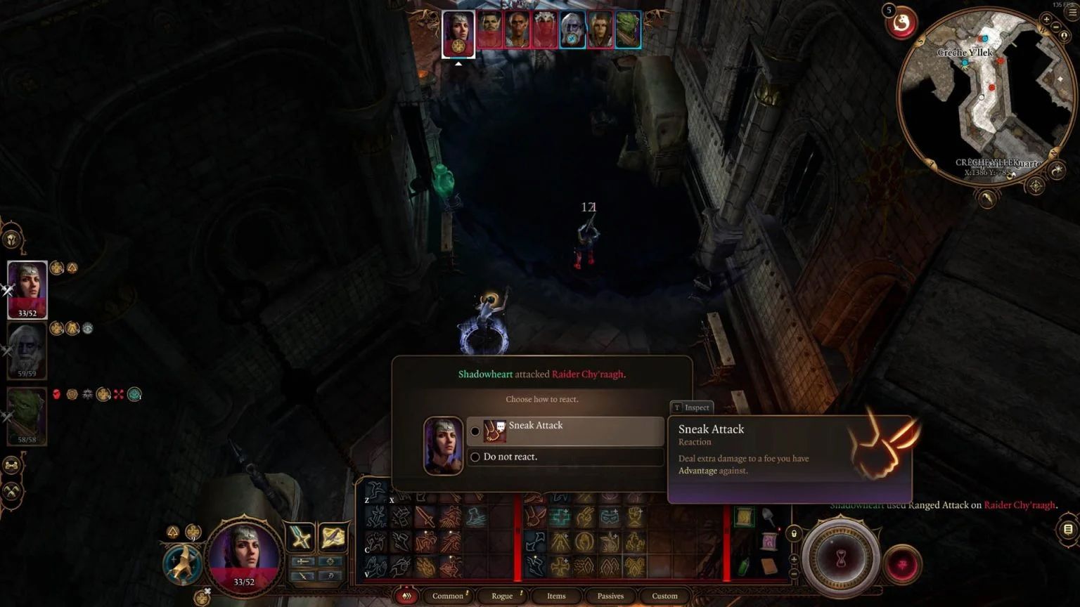 Baldurs-Gate-3-Shadowheart-Sneak-Attack-Reaction