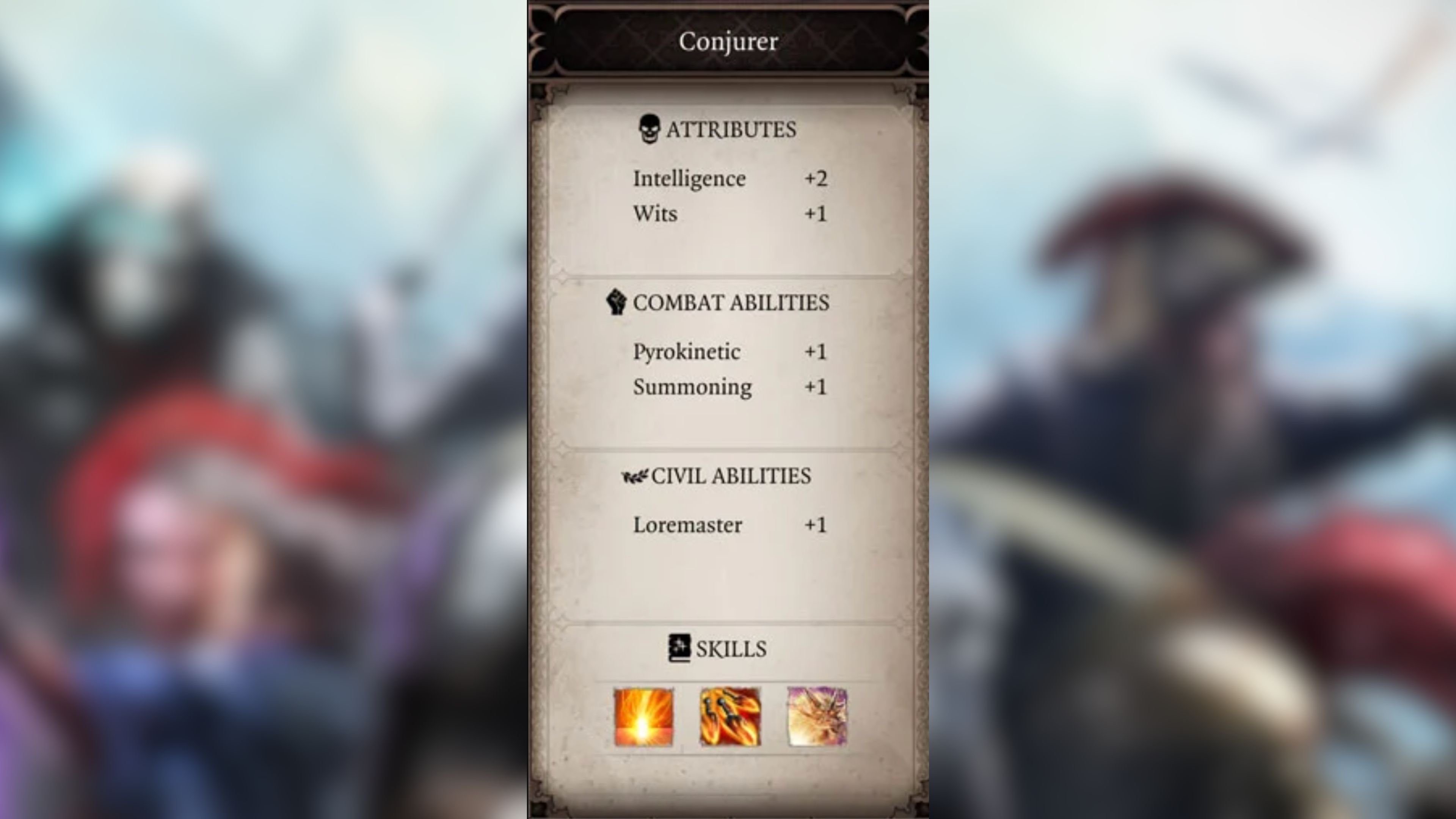 Divinity Original Sin 2 -Conjurer Stats In Game Screenshot 2