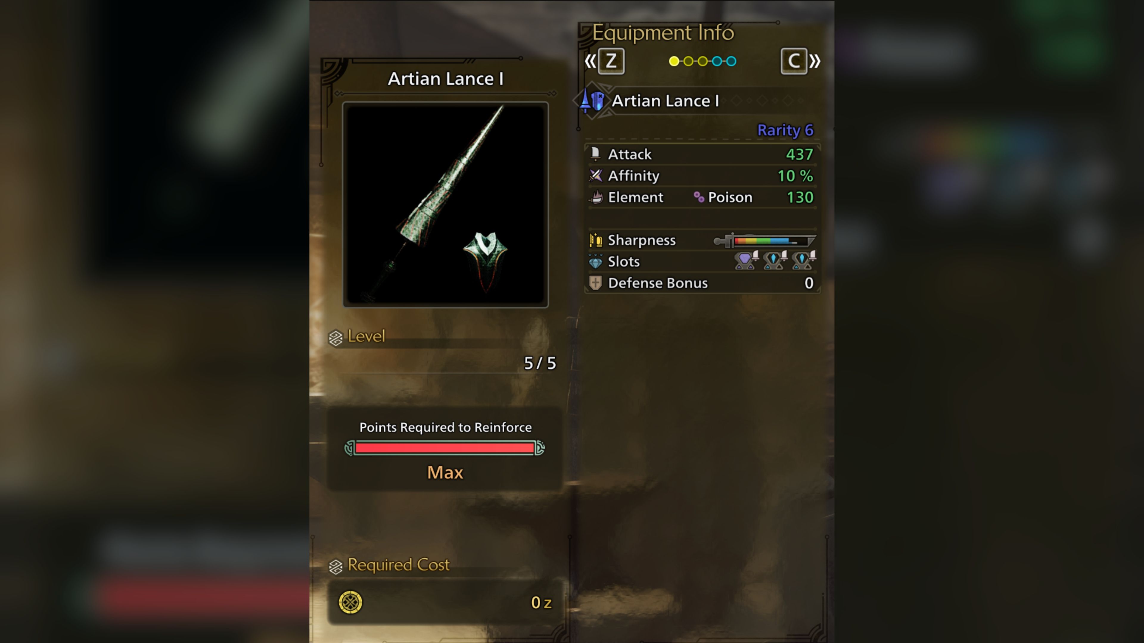 Monster Hunter Wilds Artian Lance 1 In Game Screenshot 1