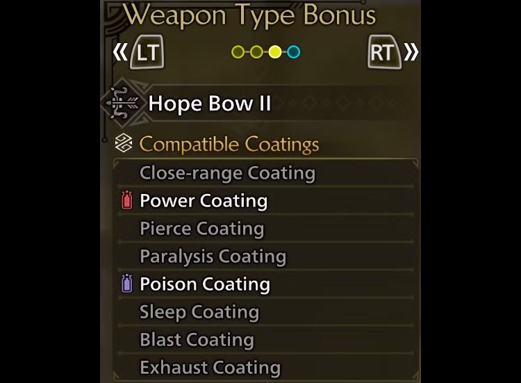 Monster Hunter Wilds Bow Build - Coatings edit