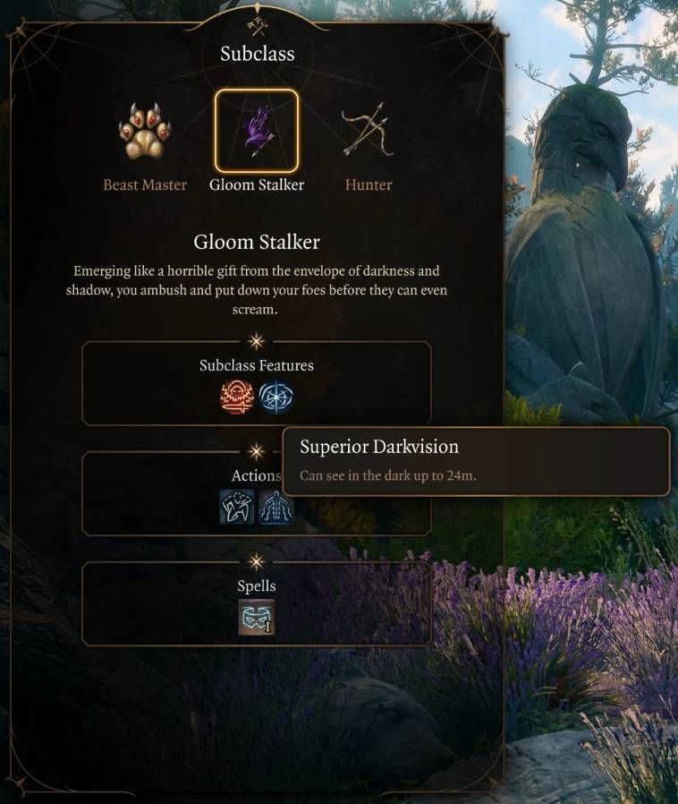 Baldurs-Gate-3-Class-Guide-Ranger-Gloom-Stalker-Superior-Darkvision