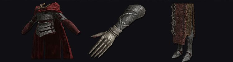Fire Knight Armor, fire knight gauntlets, and fire knight greaves