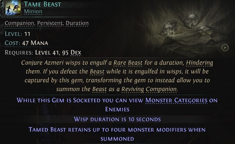 path-of-exile-2-Beastmaster-tame-beast