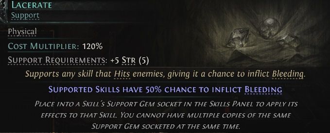 path-of-exile-2-bloodletter-support-gems-lacerate