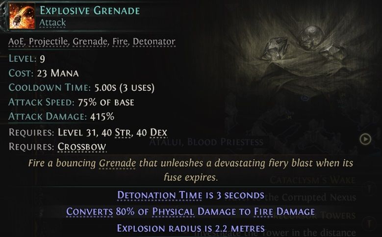 path-of-exile-2-grenadier-active-skill-explosive-grenade